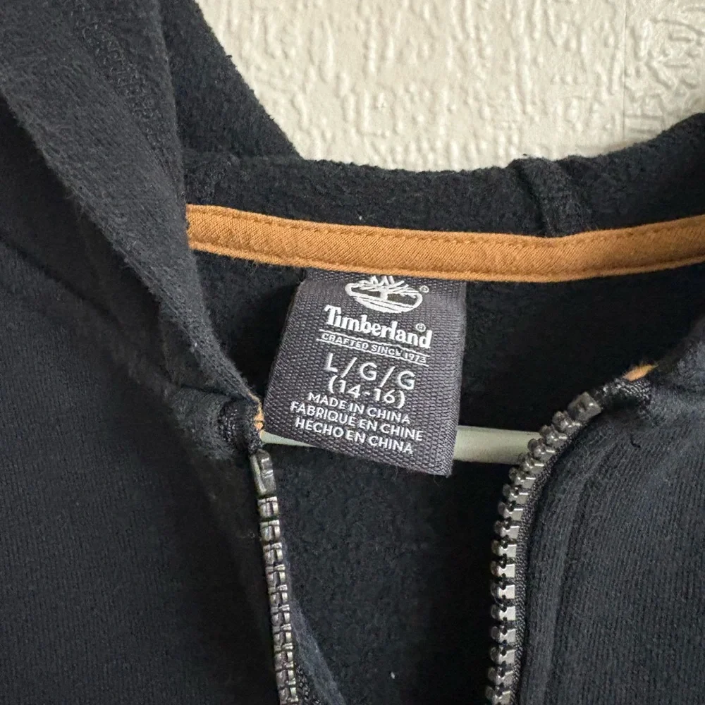 Timberland Black Hoodie with Gold Accents - Picture 5 of 5